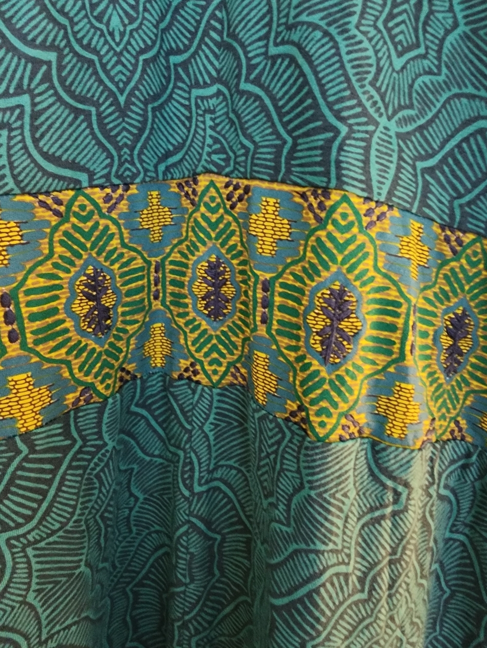 Prana Skye Maxi Halter Dress Size Medium Teal Organic Cotton Boho Earthy Resort - Picture 4 of 12